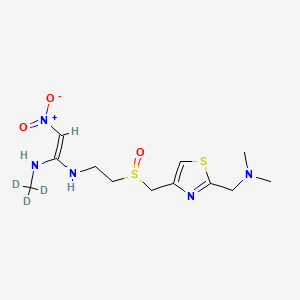 molecular formula C12H21N5O3S2 B12419043 Nizatidine-d3 Sulfoxide 