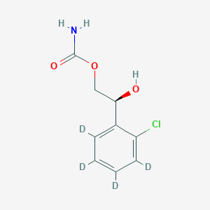 molecular formula C9H10ClNO3 B12419060 (S)-Carisbamate-d4 