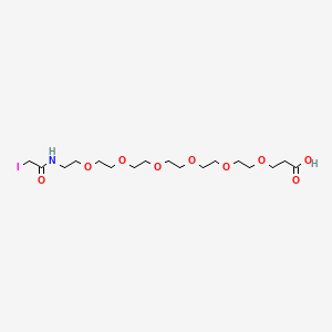 molecular formula C17H32INO9 B12419074 Iodoacetamido-PEG6-acid 