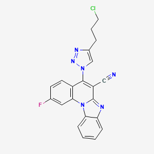 molecular formula C21H14ClFN6 B12419088 Antiproliferative agent-6 