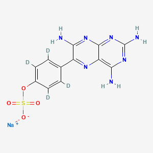 molecular formula C12H10N7NaO4S B12419108 4-Hydroxy Triamterene Sulfate-d4, Sodium Salt 