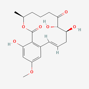 molecular formula C19H24O7 B1241914 Dihydroxymethylzearalenone 