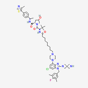 molecular formula C57H76ClFN10O4S B12419217 PROTAC SOS1 degrader-2 