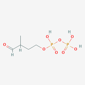 molecular formula C5H12O8P2 B1241922 3-Formylbutyl diphosphate 