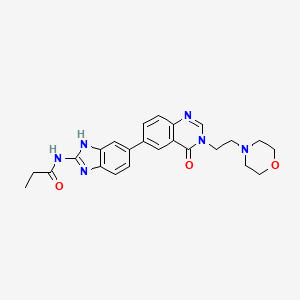 molecular formula C24H26N6O3 B12419246 Aurora A inhibitor 2 