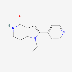 molecular formula C14H15N3O B12419261 Pkn1/2-IN-1 