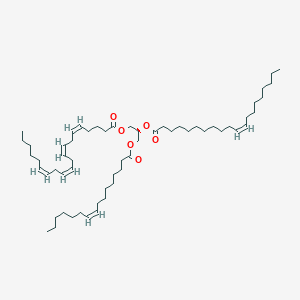 molecular formula C59H102O6 B1241931 TG(16:1(9Z)/20:1(11Z)/20:4(5Z,8Z,11Z,14Z))[iso6] 