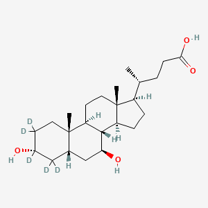 molecular formula C24H40O4 B12419376 Ursodeoxycholic Acid-d5 