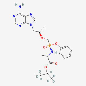 molecular formula C21H29N6O5P B12419389 Tenofovir alafenamide-d7 