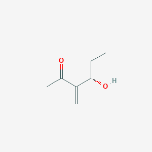 molecular formula C7H12O2 B124194 (4S)-4-Hydroxy-3-methylidenehexan-2-one CAS No. 151061-58-4