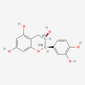 molecular formula C15H14O6 B12419463 (2R,3R)-2-(3,4-dihydroxyphenyl)-3,4-dihydro-2H-chromene-3,5,7-triol 