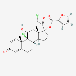 molecular formula C28H32Cl2O6 B12419475 6alpha-Methyl Mometasone furoate-d3-1 
