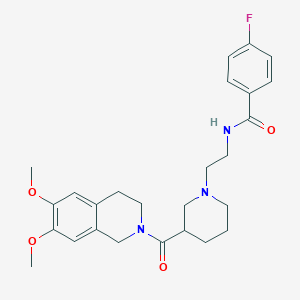 molecular formula C26H32FN3O4 B1241951 YM758 CAS No. 312752-85-5