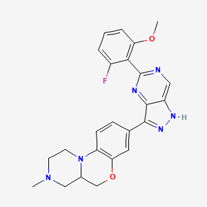 molecular formula C24H23FN6O2 B12419533 Hpk1-IN-14 
