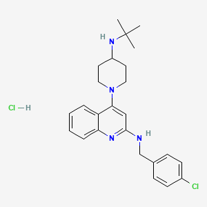 molecular formula C25H32Cl2N4 B12419550 Ezurpimtrostat hydrochloride CAS No. 1914148-73-4