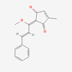 molecular formula C16H14O3 B1241956 Coruscanone A 