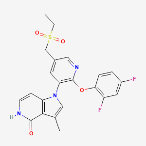 molecular formula C22H19F2N3O4S B12419658 BRD4 Inhibitor-23 