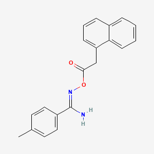 molecular formula C20H18N2O2 B1241967 4-methyl-N'-[(1-naphthylacetyl)oxy]benzenecarboximidamide 