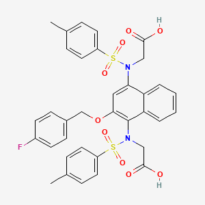 molecular formula C35H31FN2O9S2 B12419675 Keap1-Nrf2-IN-8 
