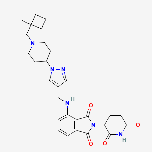 molecular formula C28H34N6O4 B12419705 E3 ligase Ligand 22 