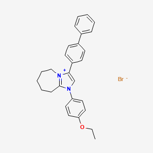 molecular formula C28H29BrN2O B12419710 Antibacterial agent 101 