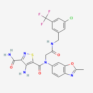 molecular formula C23H18ClF3N6O4S B12419726 DNA gyrase B-IN-1 