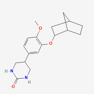 5-[3-(2-Bicyclo[2.2.1]heptanyloxy)-4-methoxyphenyl]-1,3-diazinan-2-one