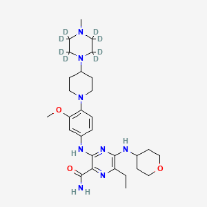 molecular formula C29H44N8O3 B12419794 Gilteritinib d8 