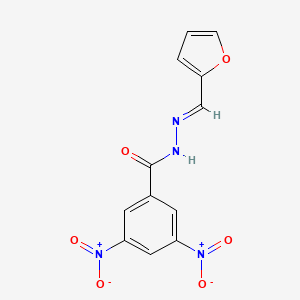 N-[(E)-furan-2-ylmethylideneamino]-3,5-dinitrobenzamide
