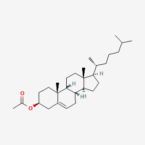 [(3S,8S,9R,10R,13R,14S,17R)-10,13-dimethyl-17-[(2R)-6-methylheptan-2-yl]-2,3,4,7,8,9,11,12,14,15,16,17-dodecahydro-1H-cyclopenta[a]phenanthren-3-yl] acetate
