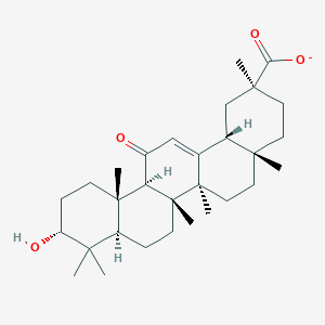 molecular formula C30H45O4- B1241994 3α-羟基甘草酸 