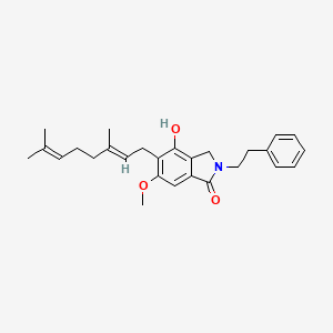 molecular formula C27H33NO3 B12419946 Isohericerin CAS No. 140381-53-9