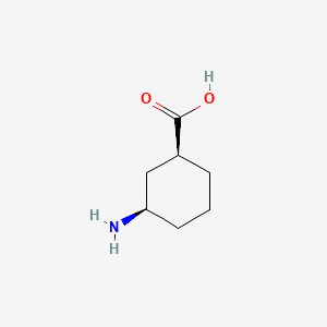 molecular formula C7H13NO2 B1241999 (1S,3R)-3-Aminocyclohexanecarboxylic Acid CAS No. 81131-40-0