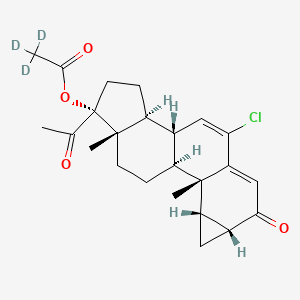 molecular formula C24H29ClO4 B12420027 Cyproterone acetate-d3 