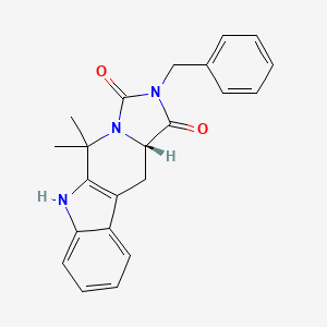 (3aS)-2-benzyl-10,10-dimethyl-4,9-dihydro-3aH-imidazo[1,5-b]-carboline-1,3-quinone