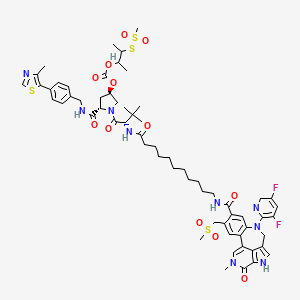 molecular formula C62H77F2N9O12S4 B12420085 PROTAC BRD4 Degrader-12 