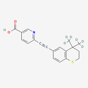 molecular formula C19H17NO2S B12420101 Tazarotenic acid-d6 