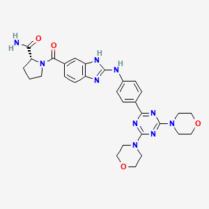 molecular formula C30H34N10O4 B12420156 PI3K/mTOR Inhibitor-6 