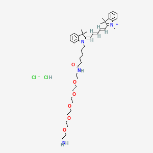 molecular formula C44H66Cl2N4O6 B12420199 Cy5-PEG5-amine hydrochloride 