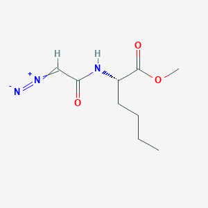 molecular formula C9H15N3O3 B1242022 N-Diazoacetylnorleucine methyl ester 