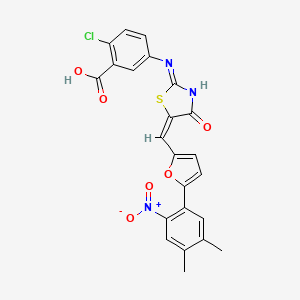 molecular formula C23H16ClN3O6S B12420250 ANGPT1 Human Pre-designed siRNA Set A 