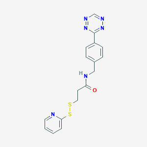 molecular formula C17H16N6OS2 B12420263 Tetrazine-Ph-OPSS 