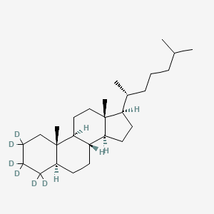 molecular formula C27H48 B12420274 5|A-Cholestane-d6 
