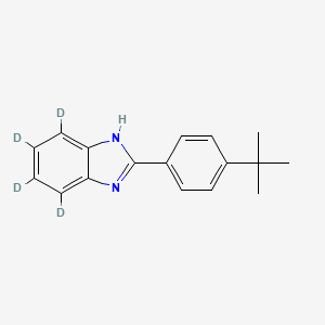 molecular formula C17H18N2 B12420281 ZLN005-d4 