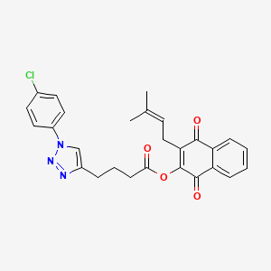 molecular formula C27H24ClN3O4 B12420323 Antileishmanial agent-11 