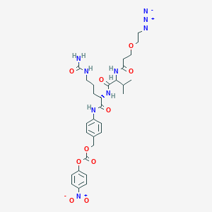molecular formula C30H39N9O10 B12420376 Azido-PEG1-Val-Cit-PABC-PNP 