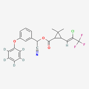 molecular formula C23H19ClF3NO3 B12420381 Cyhalothrin-d5 