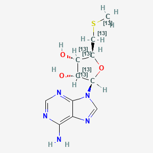 molecular formula C11H15N5O3S B12420394 5'-Methylthioadenosine-13C6 
