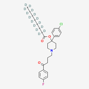 molecular formula C29H37ClFNO3 B12420429 Haloperidol octanoate-d15 