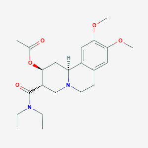 molecular formula C22H32N2O5 B1242043 (2S,3S,11bS)-benzquinamide 